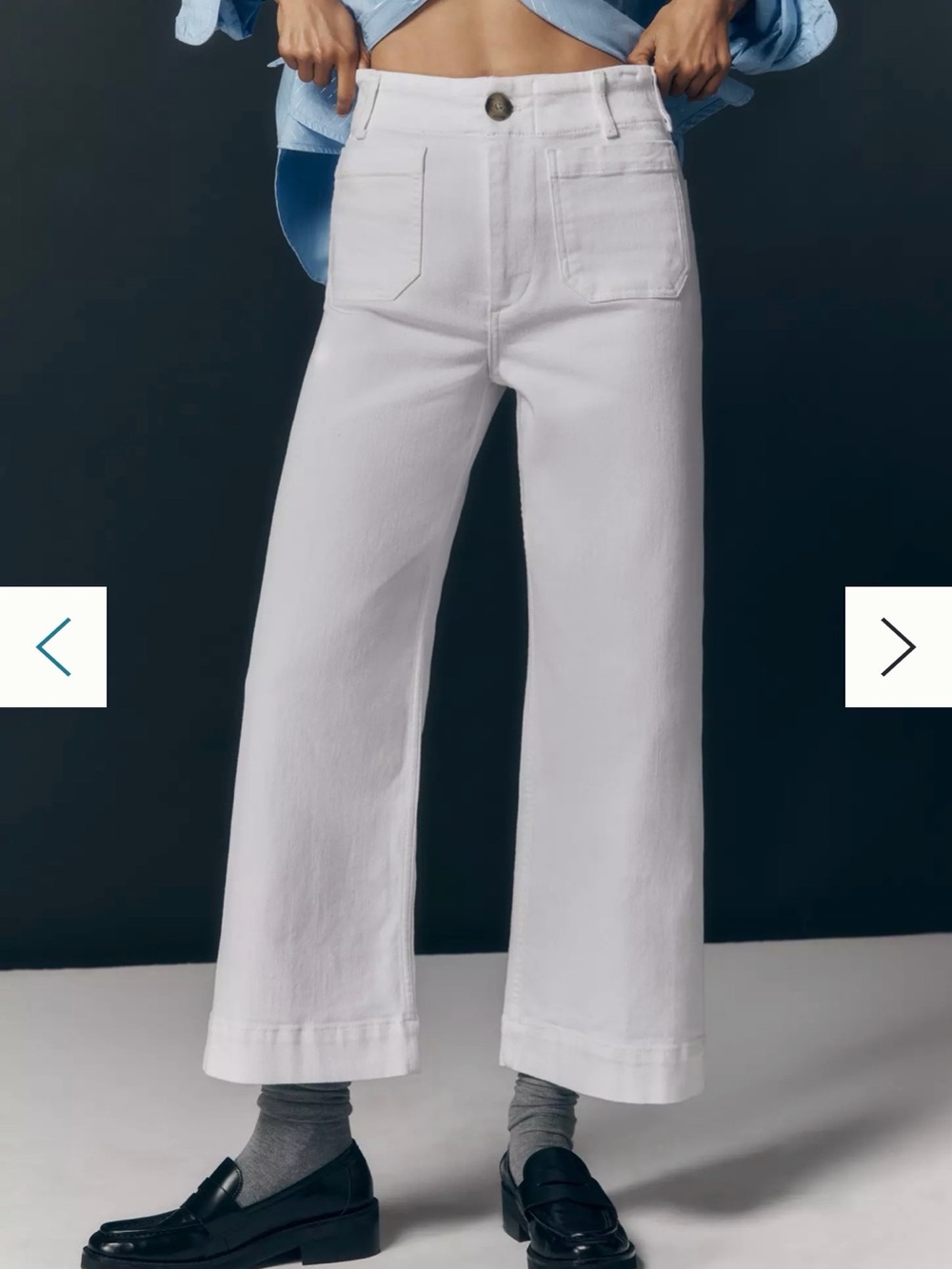 Maeve Colette Crop Wide Leg Jeans